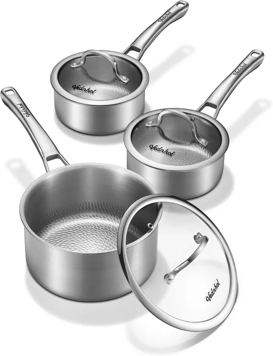 1.5&2.5&3.5 QT Pure Titanium Hammered Pro saucepan